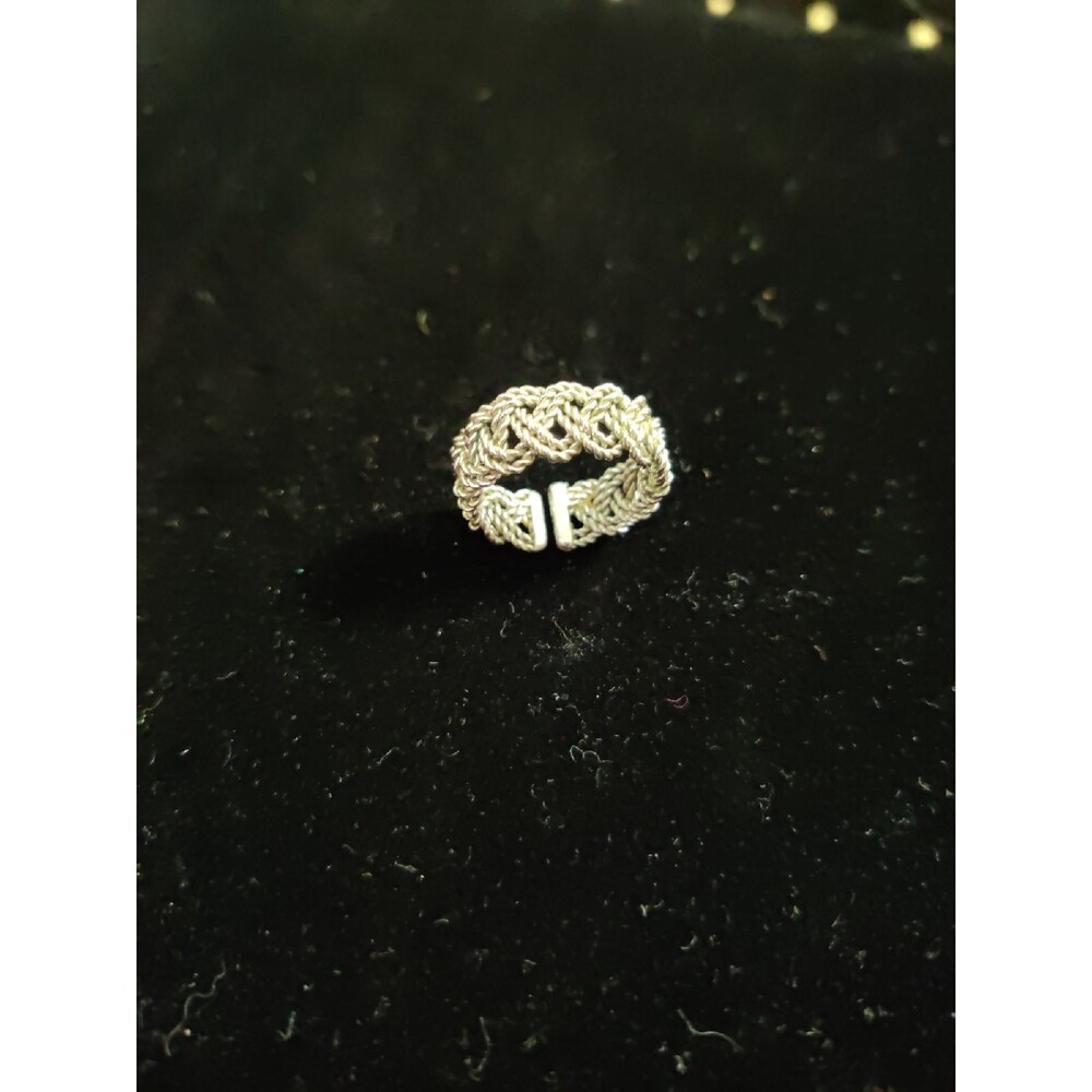 Adjustable Wire Braid Ring - Picture 2 of 5